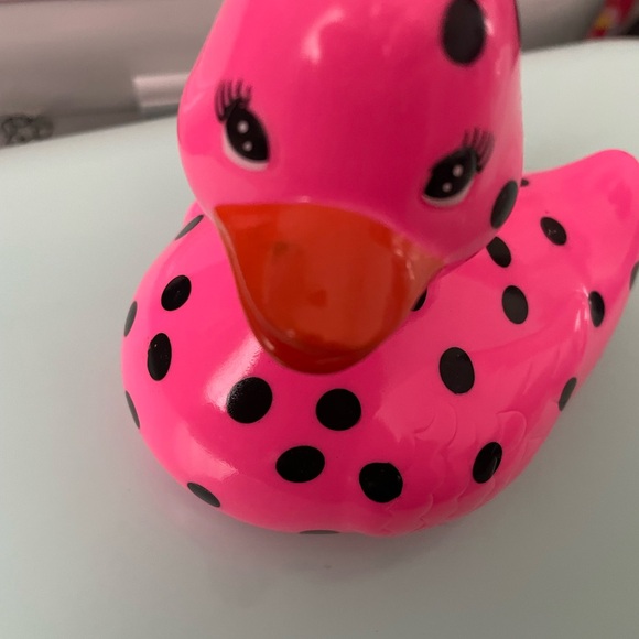 Hot pink polka dot Rubber Ducky Bath & Body Works - Picture 2 of 5